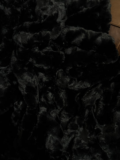 The Void black luxury cat blanket by Biscuit & Perch