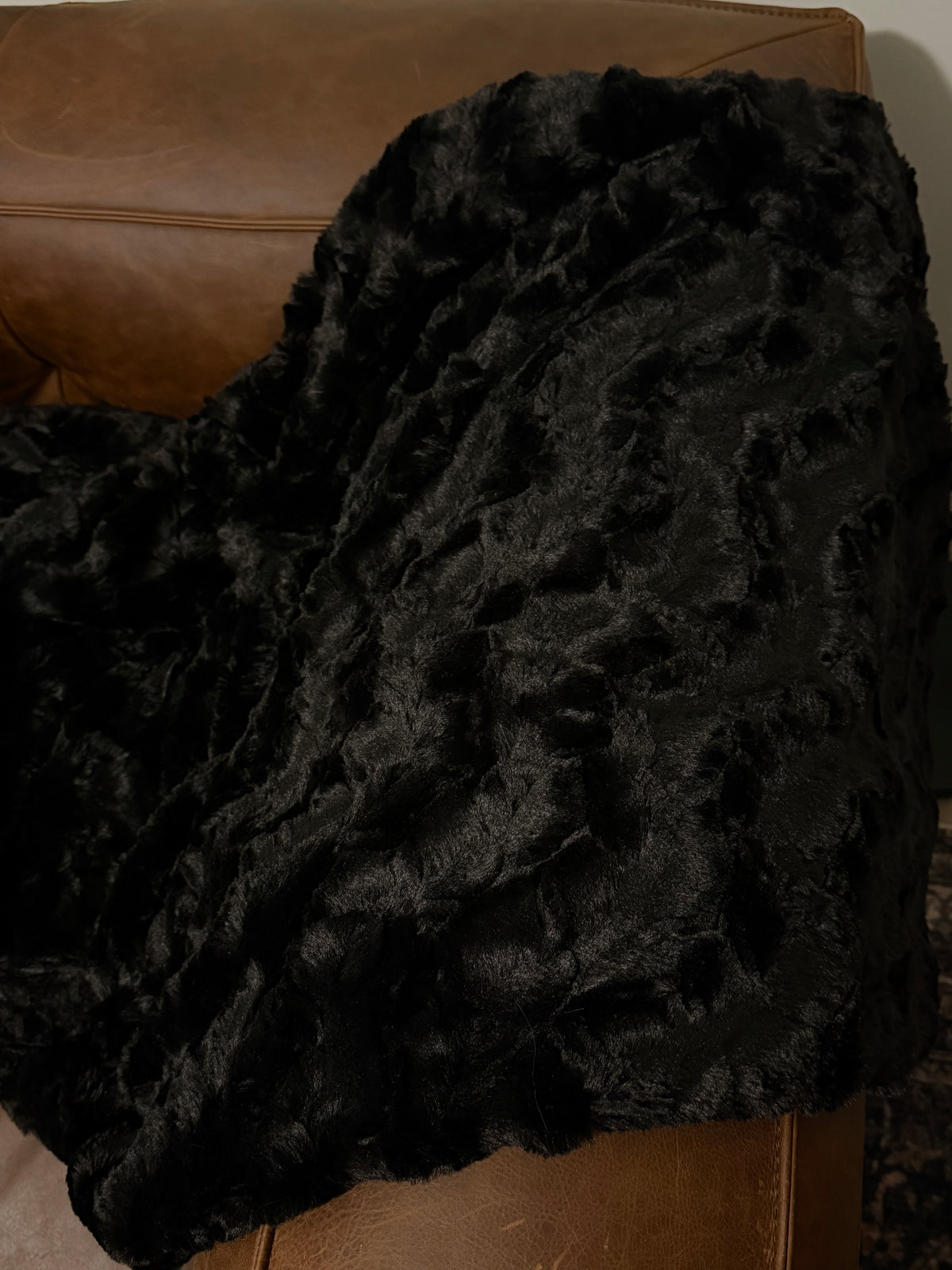 The Void black luxury cat blanket by Biscuit & Perch