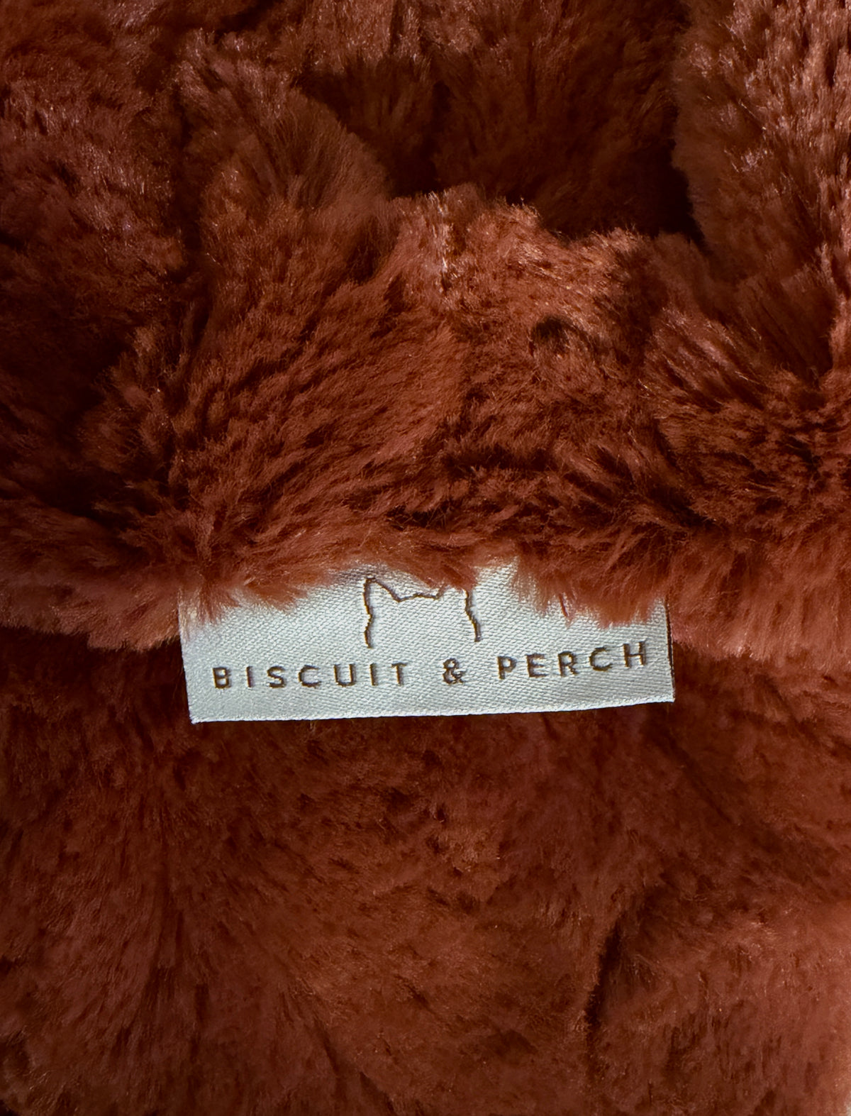 Orange Behavior rust orange luxury cat blanket by Biscuit & Perch
