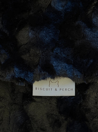 The Void black luxury cat blanket by Biscuit & Perch